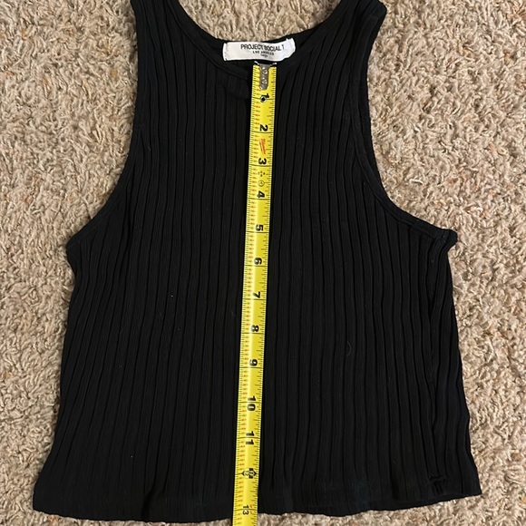 Black Ribbed Two-Piece Set - Picture 3 of 4